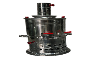 Krom Çift Musluklu 5 LT Semaver